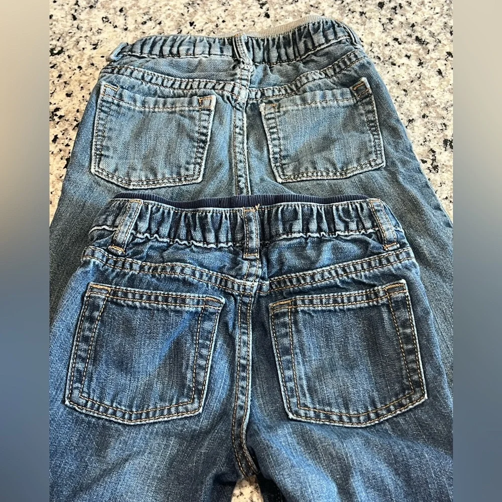 GAP Baby Boys Medium Wash Blue Denim Jeans Bundle, Size 12-18 Months